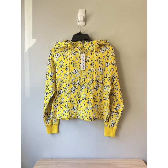 Alice and Olivia Quinlan Half Zip Cotton/Viscose Hoodie - Retail $250 Size XS - Picture 6 of 9